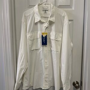 NWT Lightweight Outdoor White Active Vented Shirt Sz XXL Eddie Bauer Sport Shop
